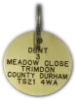 Picture of Medium Round Brass Pet Tag