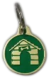 dog tags identifaction tags kennel design green