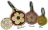 Picture of Flower Styled Brass Pet Tags