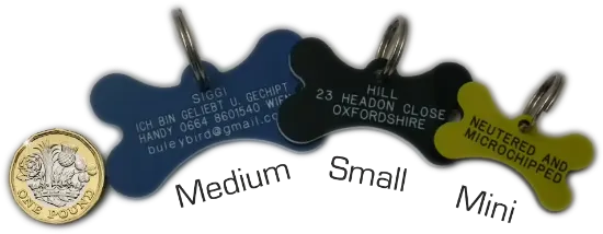Picture of Bone Plastic Dog Tags 