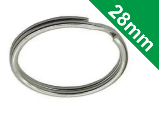 Premium Quality 28mm Nickel Plated Split Rings