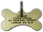 Picture of Brass Bone Pet Tag (Medium )