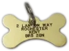 Picture of Brass Bone Pet Tag (Small)