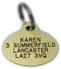 Picture of  Brass Oval Dog Tag (Small)