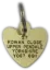 Picture of  Brass Heart Dog Tag (Medium)