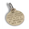 Picture of Round Brass Reinforced Dog Tag