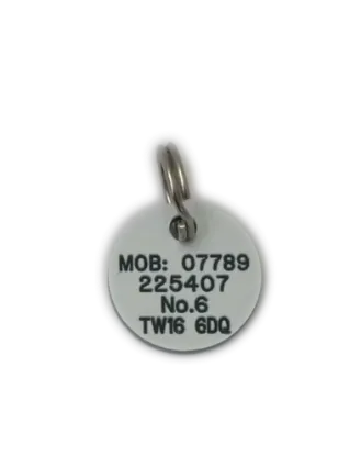 16mm Plastic Dog Tags 