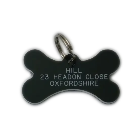 Picture of Bone Plastic Pet Tag (Small)