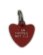 Plastic Heart Pet Tags