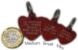 Mini Heart shaped Dog Tags 