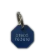 Octagonal Plastic Dog Tag (Mini)