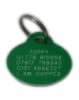 Plastic Oval Dog Tags 