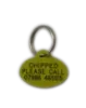 Oval Brass Pet Tag (Mini)