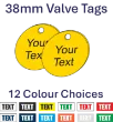 Picture of 38mm dia. Customised Traffolite Valve Tags