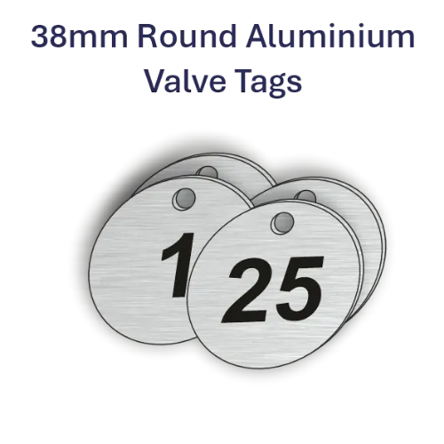 Picture of 38mm  Anodised  Aluminum Valve Tags 25 Pack