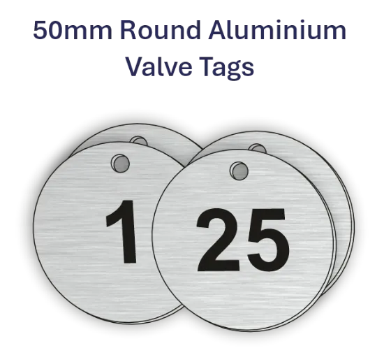 Picture of 50mm  Anodised  Aluminum Valve Tags