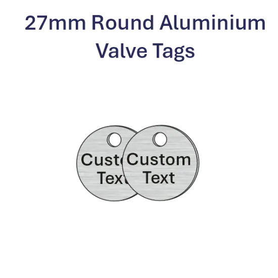 Picture of 27mm dia. Customised Aluminum Valve Tags