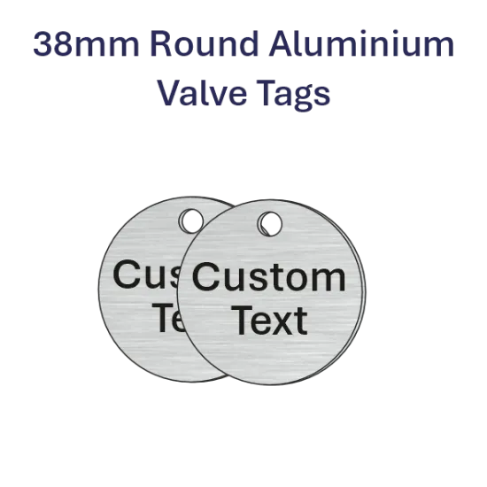 Picture of 38mm dia. Customised Aluminum Valve Tags