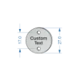 Picture of 27mm dia. Customised Aluminum Discs