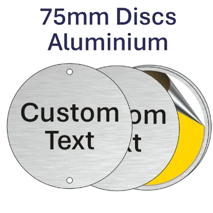 Picture of 75mm dia. Aluminum Discs