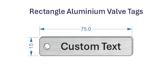 Picture of 75x15mm Aluminium Valve Tags