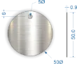Picture of 50mm Blank Stainless Steel Valve Tags 