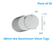 Picture of 38mm Blank Aluminium Valve Tags