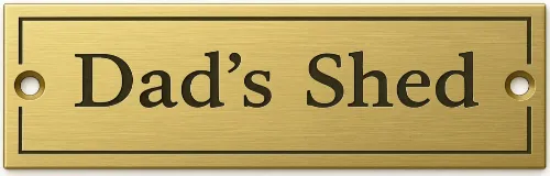 Picture of Brass Bench Plaque  140x40mm