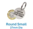 Picture of Stainless Steel Round Dog ID Tag (Small)