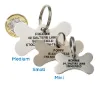Picture of Stainless Steel Bone Dog ID Tag (Medium)