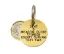 Picture of Medium Round Brass Pet Tag