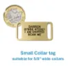 Picture of Brass Collar Dog ID Tags (Small)