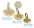 Picture of Brass Oval Dog ID Tag (Medium)