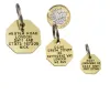 Picture of Octagonal Brass Dog Tags 