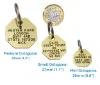Picture of Octagonal Brass Dog Tags 