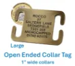 Picture of Open Ended Collar Tag Large