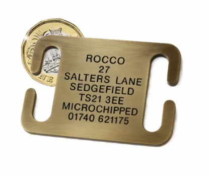 Picture of Open Ended Collar Tag Large