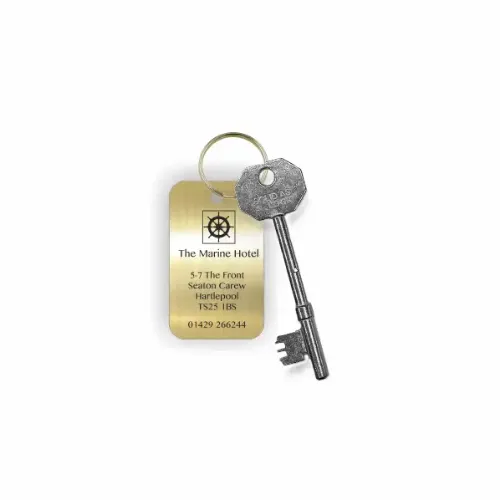 Picture of Rectangle Brass Key fob  50x30mm