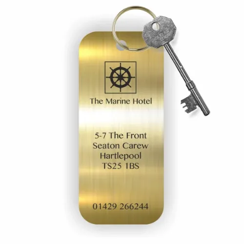 Picture of Rectangle Brass Key fob 125x55mm