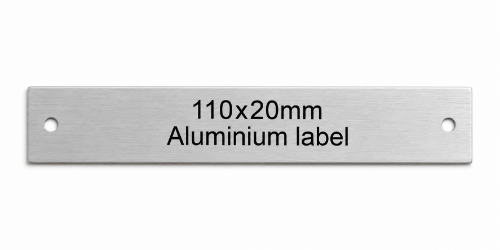 Picture of Aluminium Labels 110x20mm